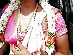 Car hook-up, Episode -1, part -1, telugu dirty talks, indian telugu wonderful saree aunty with ranku mogudu.
