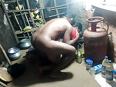 Naked sister-in-law and boinked in the village kitchen