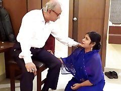 A mature man boned maid in his lonely house