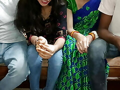 Bibiyo Ki aDla-bdLi Karke cHudai, First Time Exchange Wife Fuckin' Foursome Hindi Porn