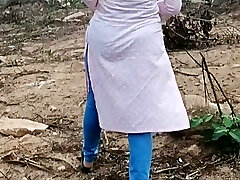 Risky Quick Public Sex in jungle with big knockers girlfriend
