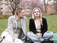 Ersties - Nina C blondes rimjob Emma K have anal sex with a strapon.
