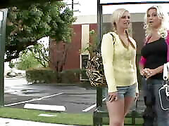 Two Hot Big Titted Blondes Change Their Shopping Plans to Include Hot Lesbian Sex