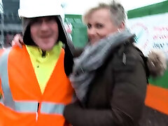 Chesty blonde milf pissing in public Chesty blonde milf pissing in public