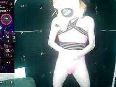 Cute Femboy Foxxo Dances on Webcam