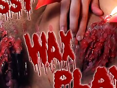 Hot candle wax in my pussy - Sadomasochistic self punishment