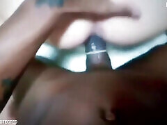 Married MILF cheating on her cuckold husband with a black stud with a big, thick dick