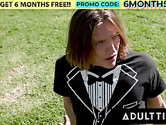 ADULT TIME - Big Naturals Babe Payton Preslee Lets Loser Teen Fuck Her Pierced Pussy And femdom saliva and spit Tits!