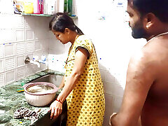 Indian girl has hard sex in kitchen Mumbai