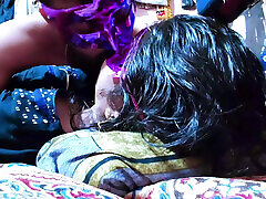 Village aunty fucking with stepfather in morning
