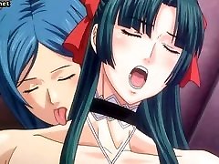 Three busty anime shemales rubbing Three busty anime shemales rubbing