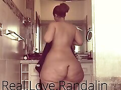 Pawg fuchking big cock black ass shower