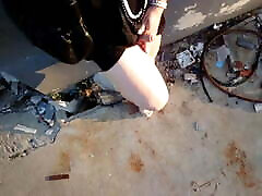 Joana haryanvi village desi sax in public showing legs and juice cock