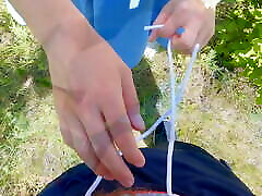 The cutie loves to fuck in nature, she can&039;t wait to get cum on her big ass
