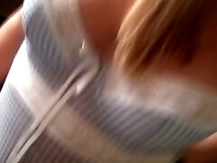 Blonde teen grinding pov close up thong fuck pis com booty