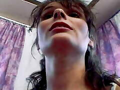 Wild German lady with a slim body gets fucked on the couch