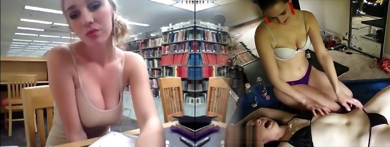 Кендра Сандерленд в библиотеке