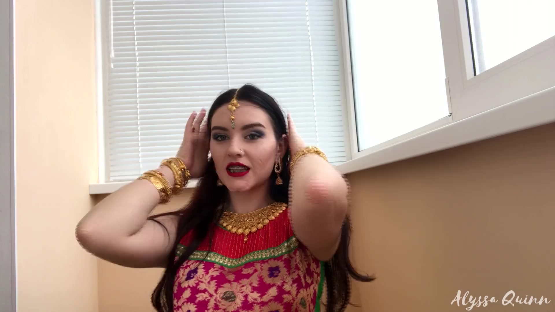 Porn Alyssa Quinn - Indian Desi Bhabhi Alyssa Quinn Gets Pulverize & Gulps Thick Cum(Hindi  Audio)